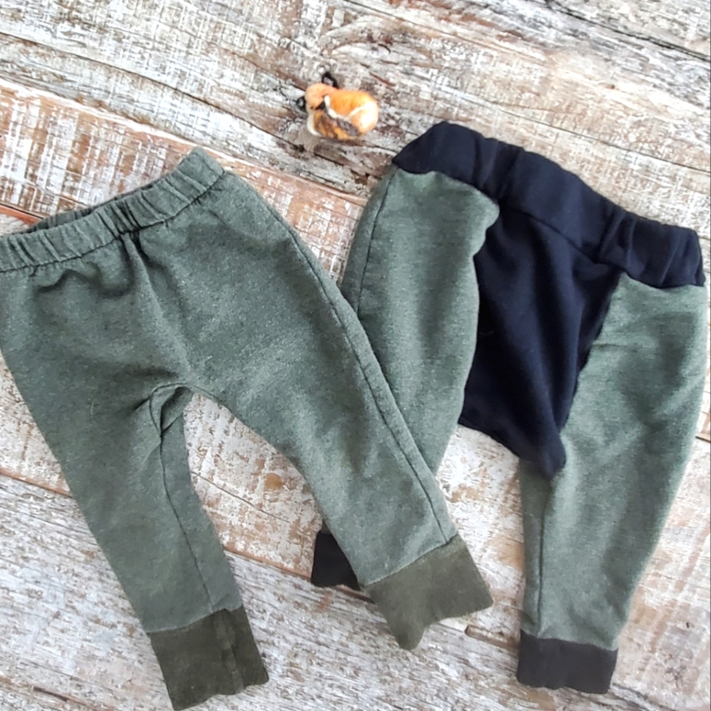 Pair of 3-6M Bamboo/cotton blend harem pants